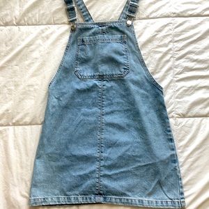 Topshop Denim Jumper Dress